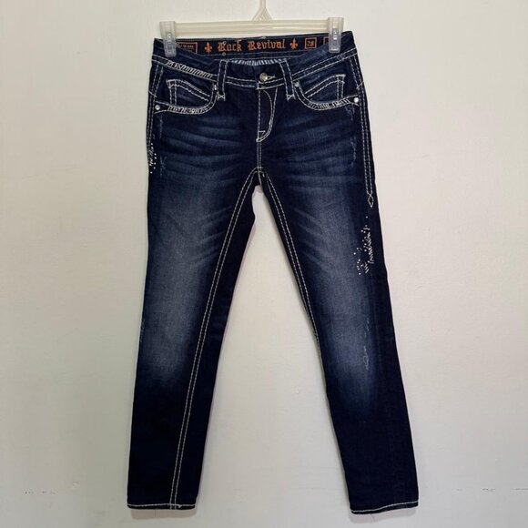 Rock Revival Women's May Skinny Jean Style E834353L Size 28 - Picture 2 of 10